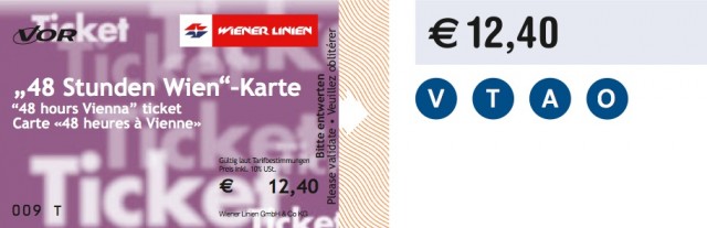 Tickets for public transport in Vienna and their prices